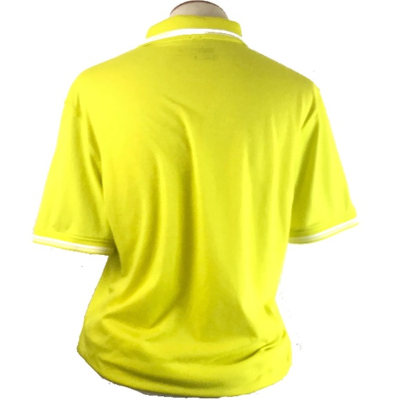 Nike Golf Yellow Polo Shirt Size Medium Dri Fit - Picture 3 of 5